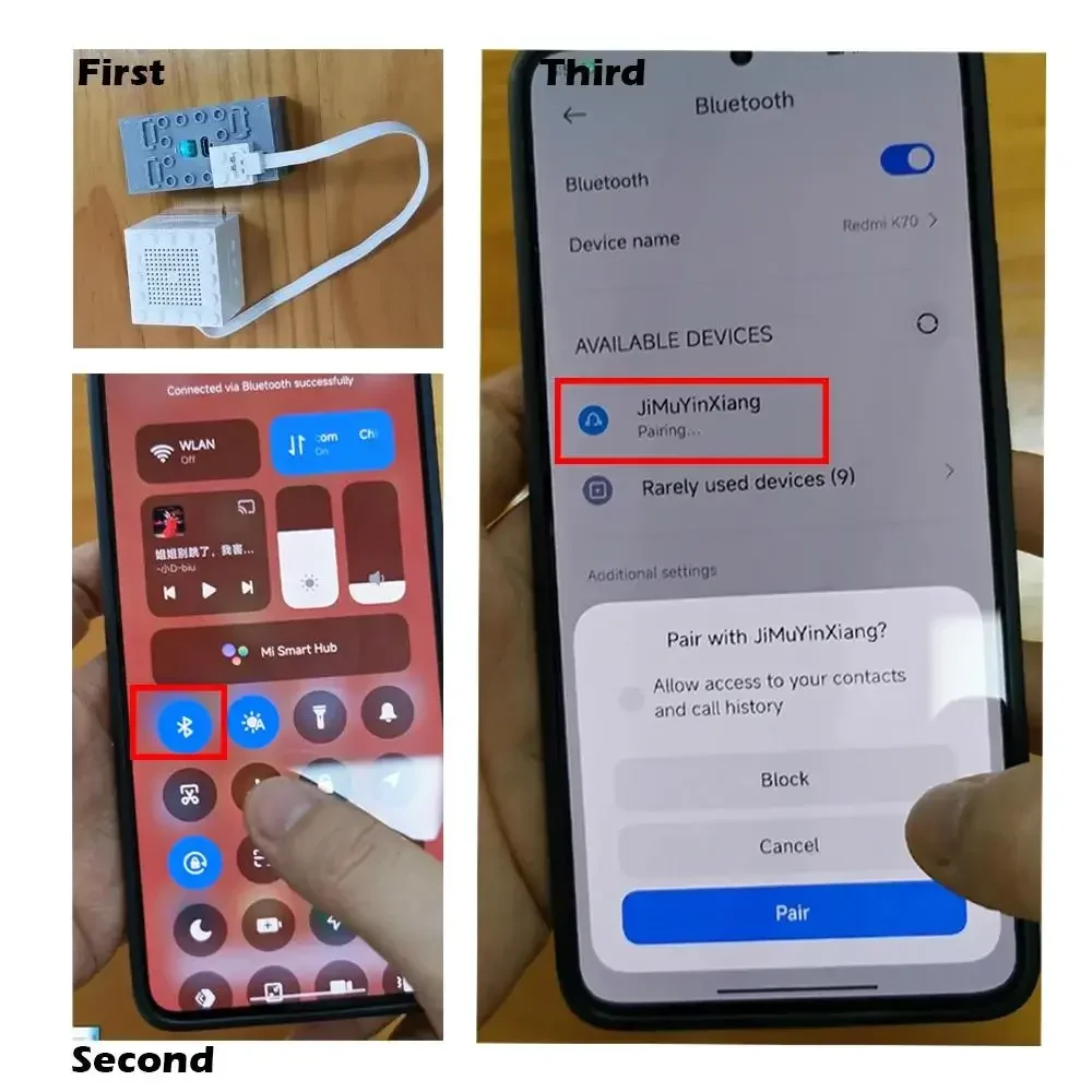 DIY Building Blocks Technical Motor Sprayer Electric Exhaust Modified Motor Compatible with Legoed For High-Tech Train Car Parts