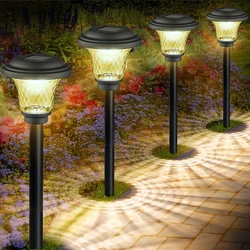 Solar Pathway Lights Bright Solar Lights Outdoor Waterproof IP65 LED Solar Garden Lights Yard, Path, Landscape Driveway