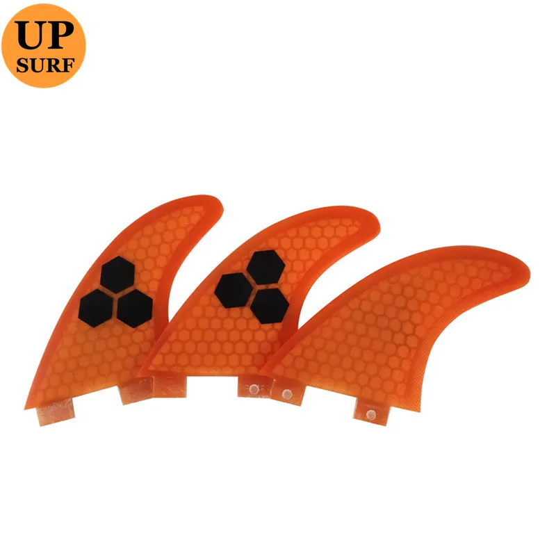 Surfboard UPSURF FCS Fins G3 Orange Color Fiberglass Honeycomb stand up Paddle Quilhas Surf Fin