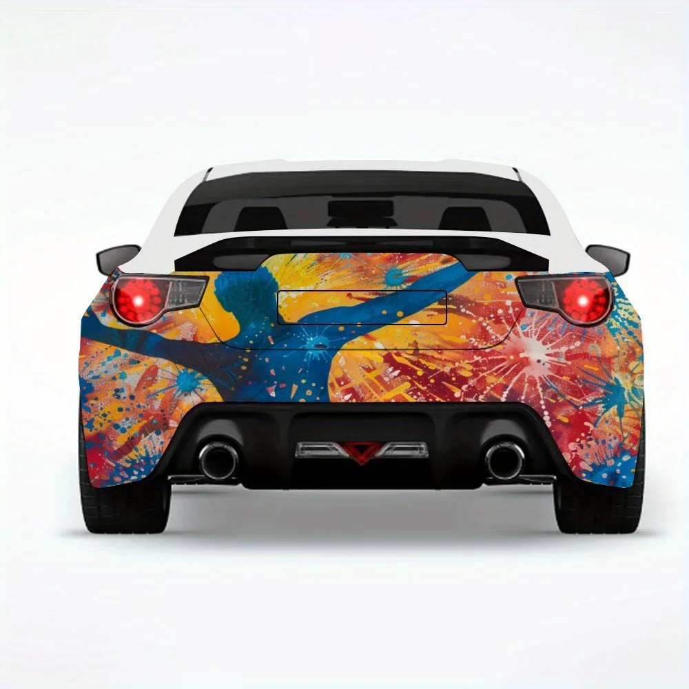 

Radiant_Divine_Figure автомобильная наклейка-виниловая наклейка для задней части автомобиля, водонепроницаемые самоклеящиеся виниловые наклейки для хвоста и бампера автомобиля, D