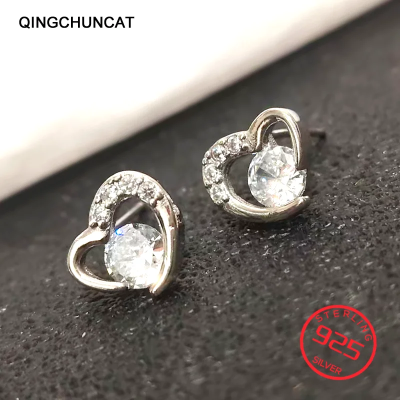 

Серьги-гвоздики из стерлингового серебра 925 пробы с драгоценными камнями, цитрин, гранат, сапфир, рубин, модный синий циркон, аметист