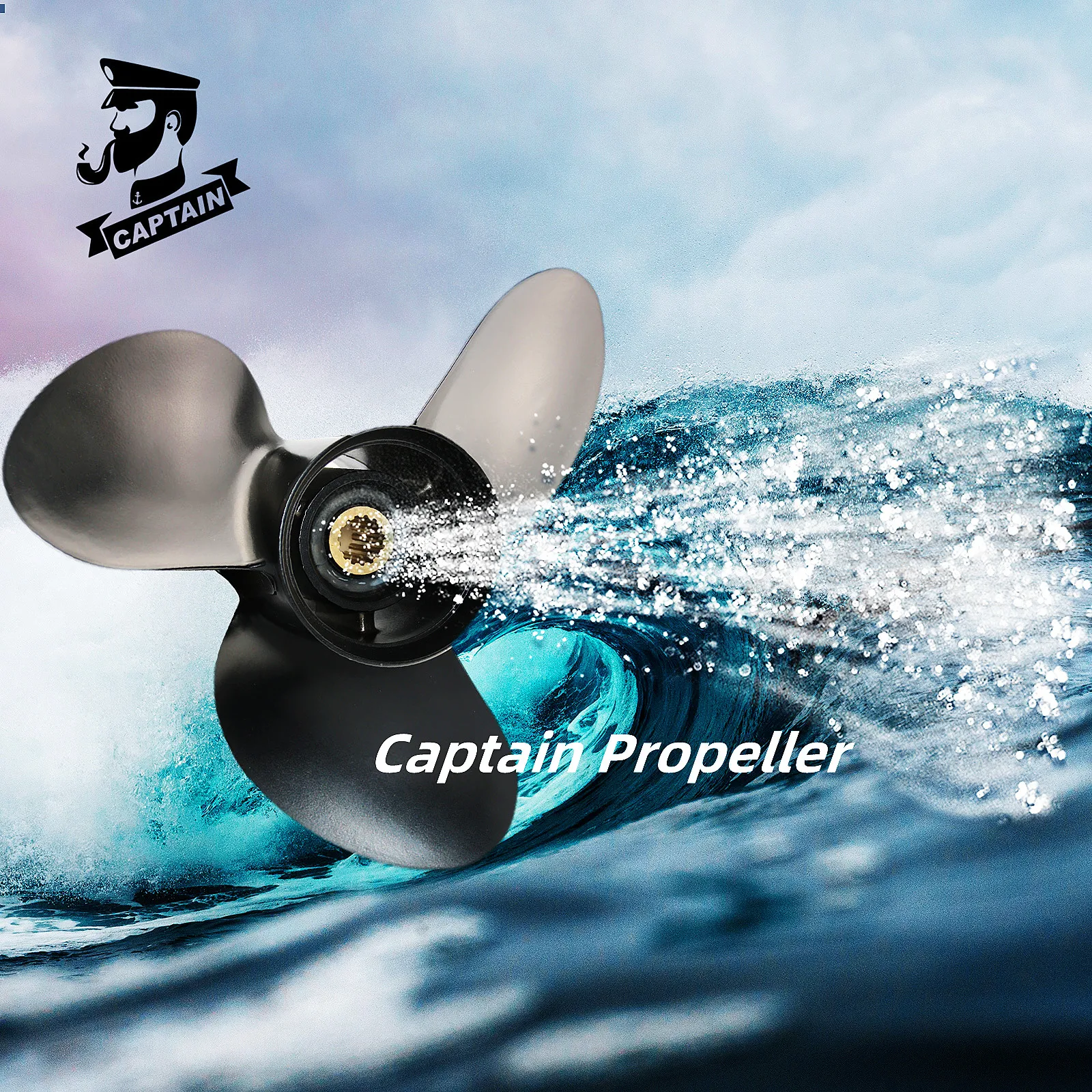 3 Blade Captain Boat Propeller 13 1/2X15 Fit Suzuki Outboard Engine 70 80 90 100 115 140 HP Motor Aluminum Alloy Screw 15 Spline
