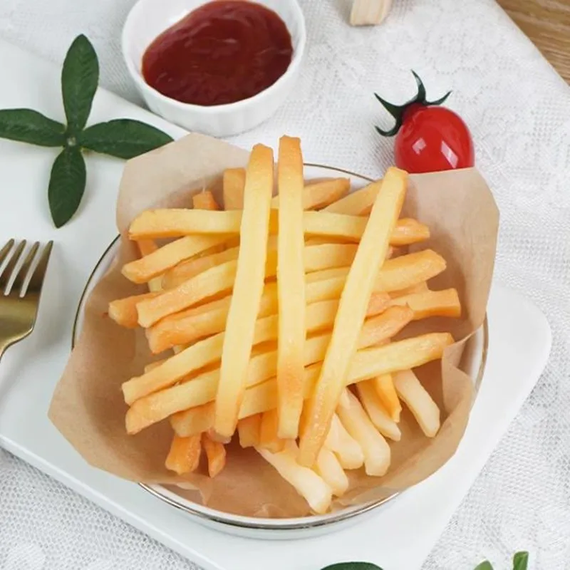 Simulation Pommes Frites Heimdekoration, Kunstnahrung, Huhn, Popcornmodell, Burger Shop, Western Food Display Requisiten, 10 Teile/los – Detail 13