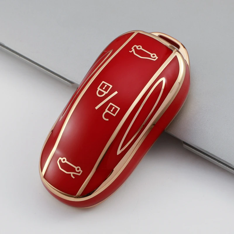 New TPU Car Remote Key Full Cover Case Shell for Tesla Model 3 Y Model S Model X Car Smart Key Accessories Holder Fob