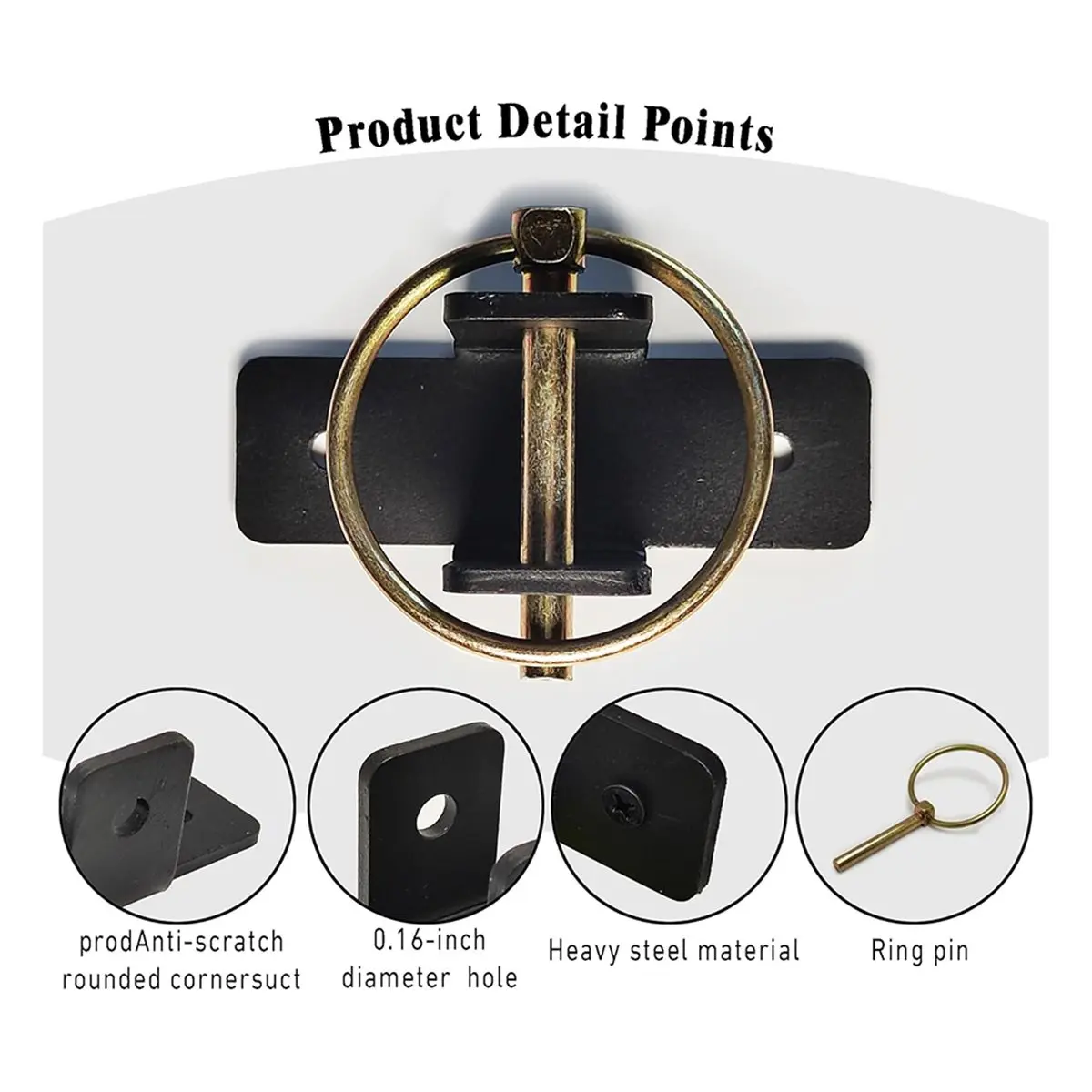 2026 New Tool Quick-Release Bucket Hooks, 4-Pack Heavy Duty Bucket Holder Set,Heavy-Duty Steel Wall-Mount Bucket Holders.