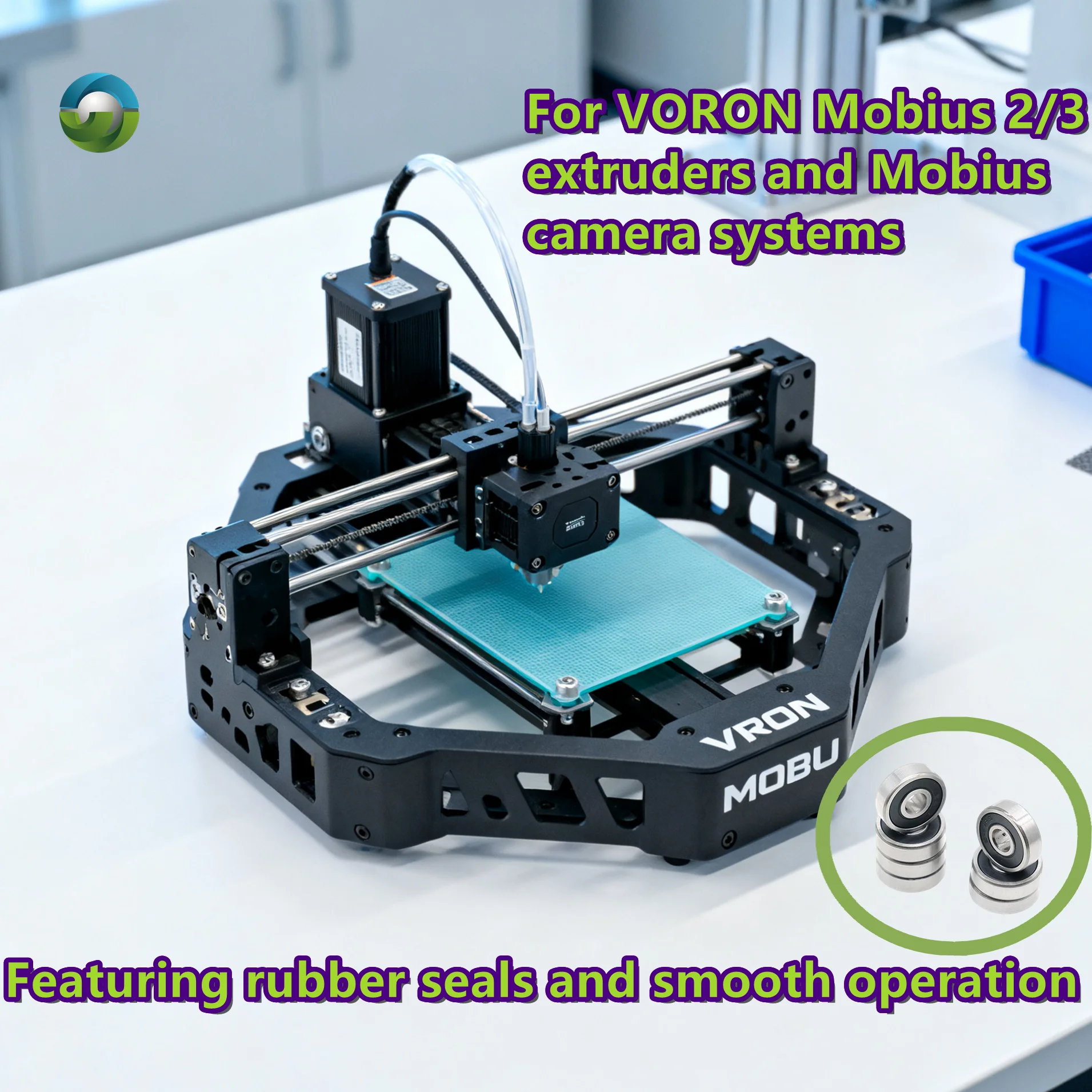 12Pcs 625RS  5*16*5 mm  ABEC-7 Ball Bearing 625-2RS  3D Printer Bearing F695RS For VORON Mobius 2/3 3D Printer Mobius Camera