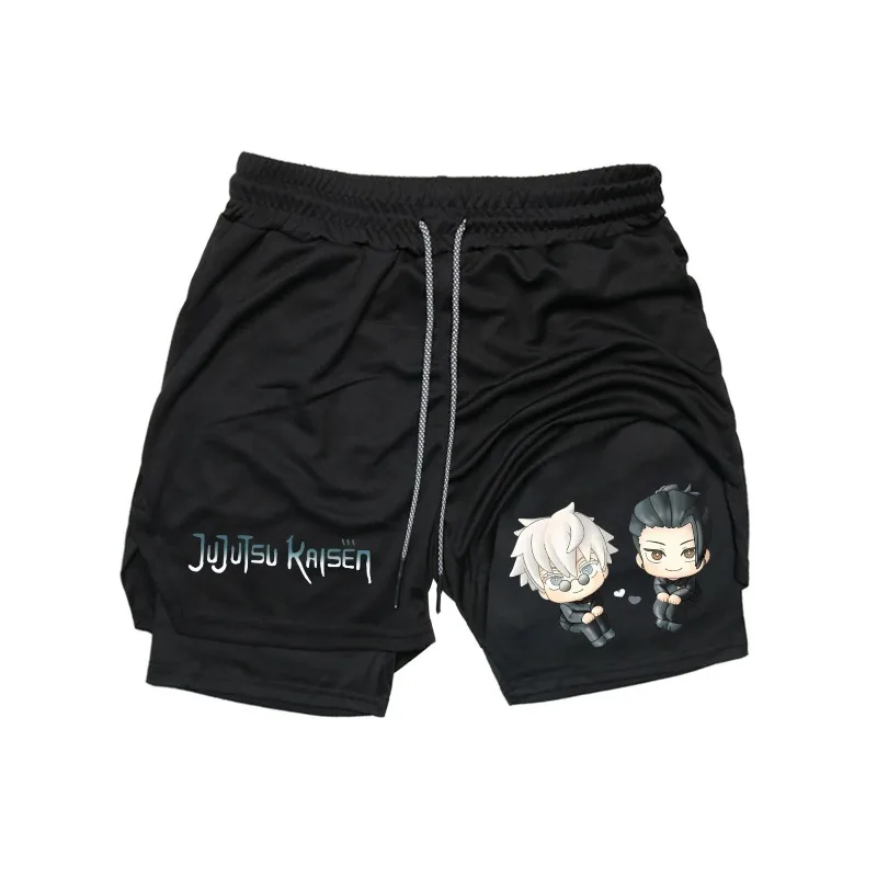 

Shorts Satoru Gojo and GetoSuguru Good Partner Training Camp Men's Comprehensive Fighting Running Fitness Gym Thai Boxing Shorts