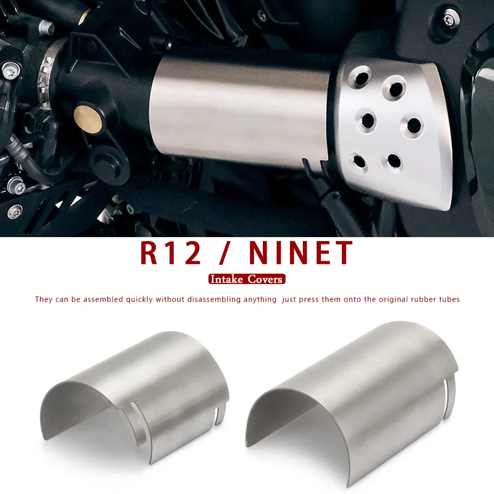 

New Stainless Steel Air Intake Covers Fairing Decoration Guard Motorcycle Accessories Fit For BMW R12 NineT NINET R 12 2024 2025