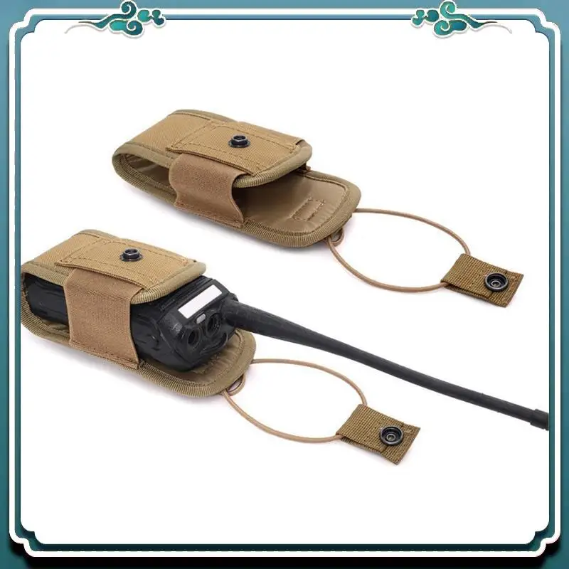 

Надежная сумка для рации цвета хаки, поясная сумка, карманный держатель, портативная сумка для рации, сумка для охоты, кемпинга, легкая сумка для переноски