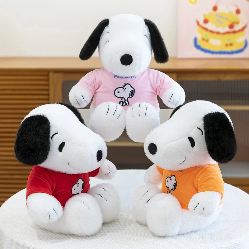 

Плюшевая игрушка Снупи 25-30 см в худи, милая мультяшная плюшевая кукла, аниме-подушка, подарок на день рождения, детский рождественский подарок