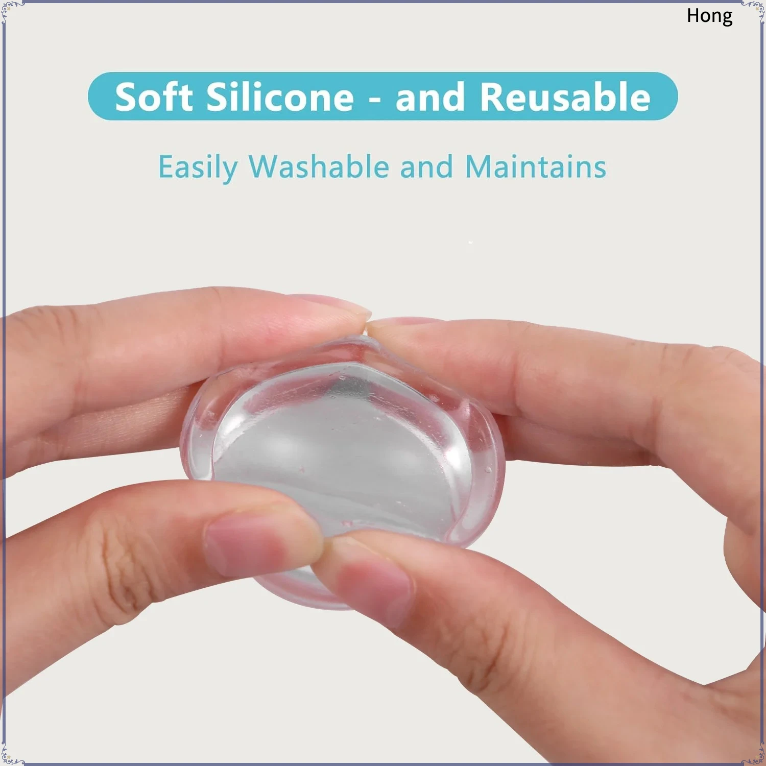 Door Stoppers for Wall, Door Knob Wall Protector,  Shock Absorbent Door Handle Stopper, Protects Every Wall Surface, Clear