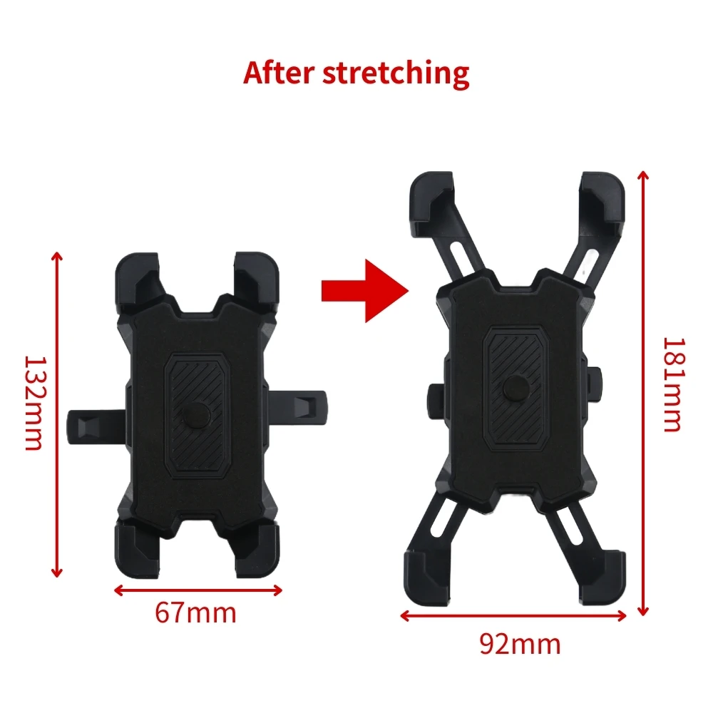 Universal Motorcycle Phone Holder 360° Rotating Adjustable Holder For iPhone Xiaomi Samsung Huawei Scooter Riding Accessories