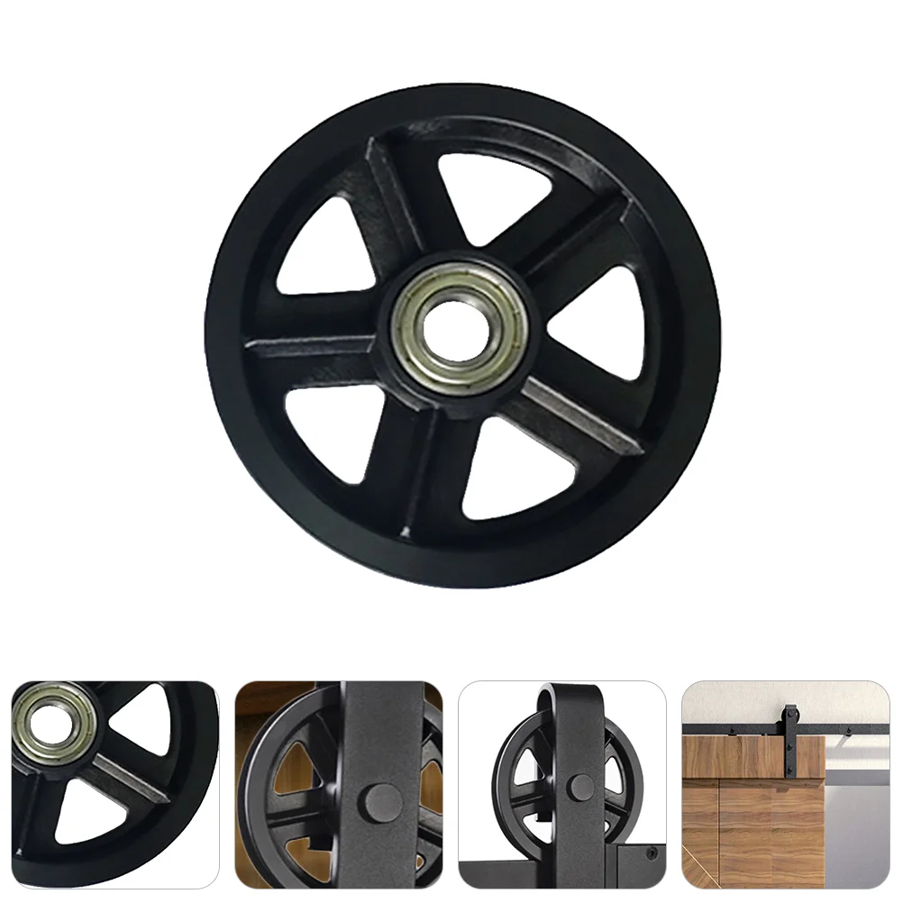 

Barn Door Pulley Wear-Resistant Roller Room Through Hanging Rail Wheel Sliding Track Universal