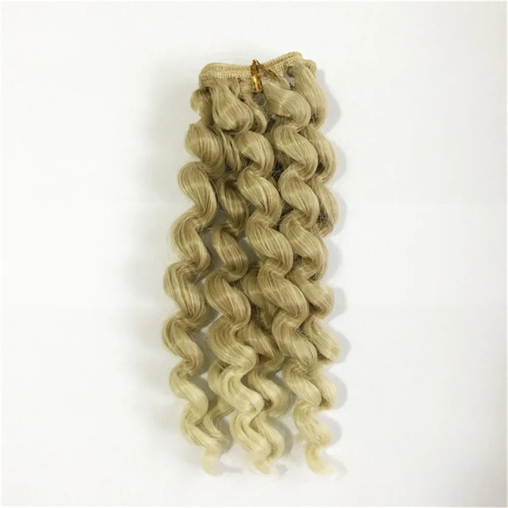 1piece 20*100CM Hair Weft for 1/3 1/4 1/6 1/12 BJD Doll DIY Curly Doll Hair Wigs Doll Accessories Hair Extensions