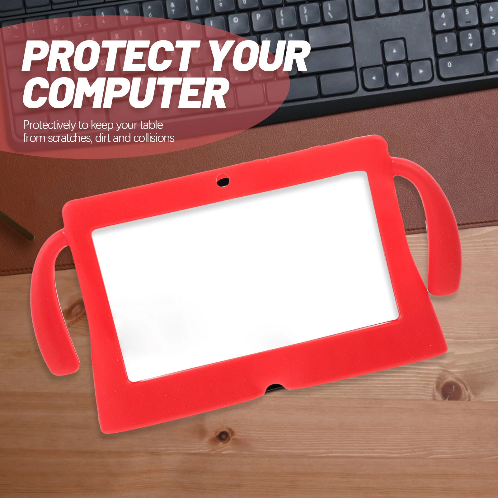 Capa infantil para tablet com manga de silicone de 7 polegadas para crianças capa Q88 universal