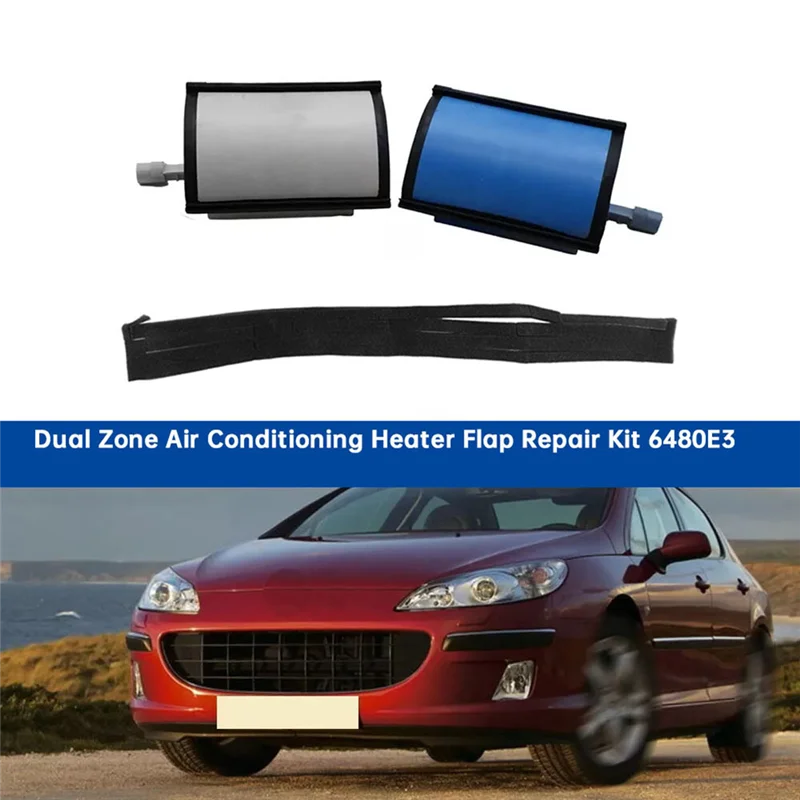 

1Set Car Dual Zone Air Conditioning Heater Flap Repair Kit 6480E3 For 407 2004-2016 Citroen C5 A/C Flap Kit