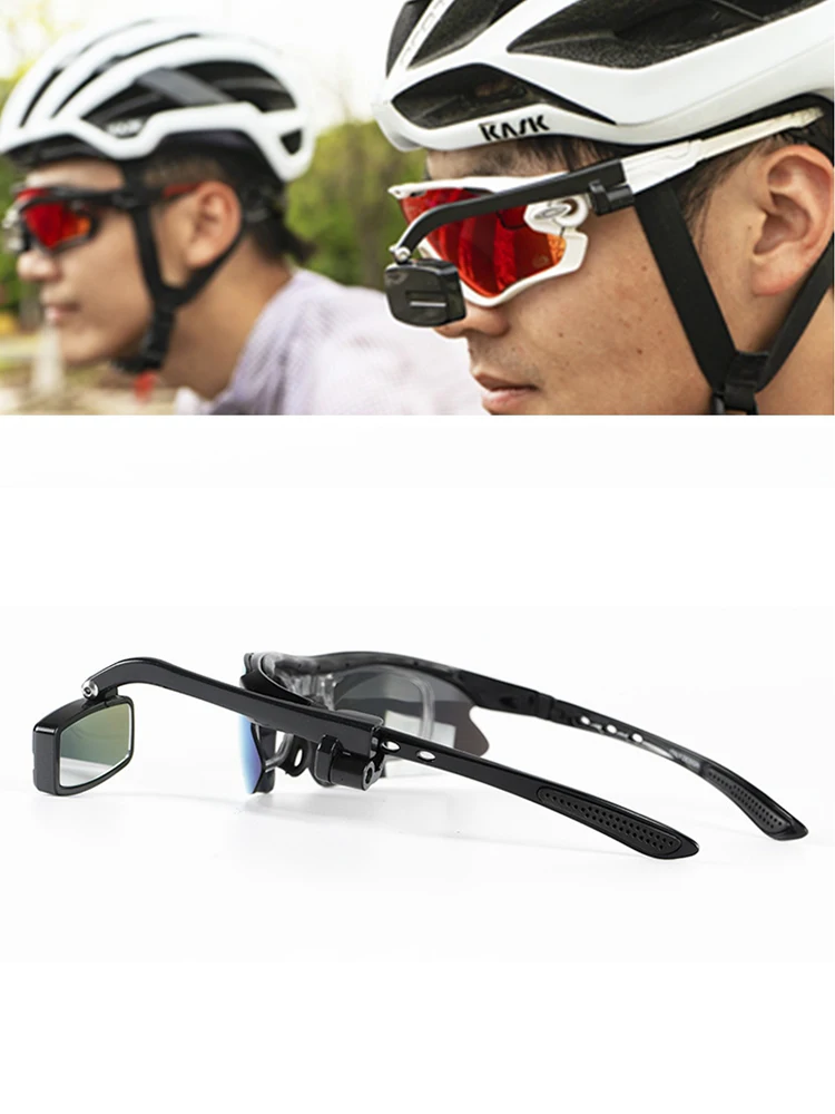 AliExpress GUOMUZI Bicycle Riding Glasses Rear View Mirror High Definition 360 Rearview Adjustment Rear View Eyeglass Mount Helmet