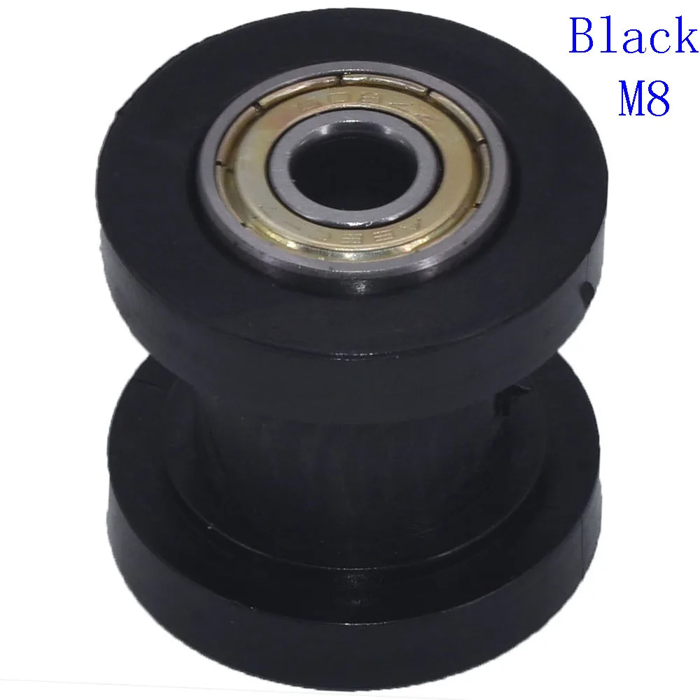 Motorcycle Chain Roller  10mm 8mm Pulley Tensioner Wheel Guide For Pit Dirt Bike ATV XR125 CRF50 KLX110 Kayo Motocross