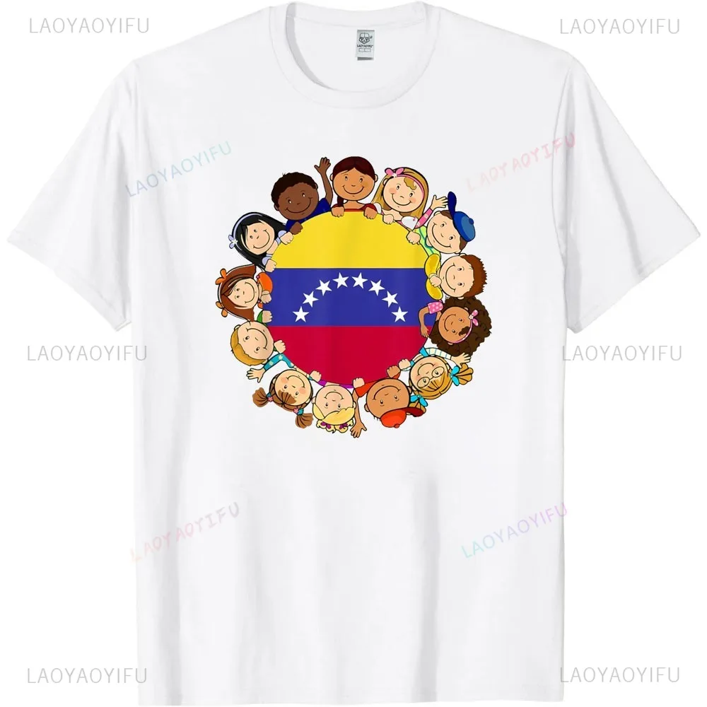 Venezuela Flag Hispanic Heritage Month Unisex  Venezuelan High Quality TShirt Stylish Casual Summer Venezuelan Women's Tops