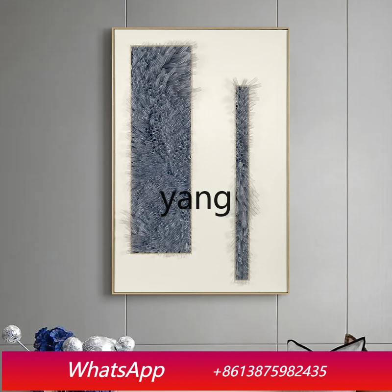 LMM modern simple sofa background wall painting handmade three-dimensional creative physical decoration bedroom painting