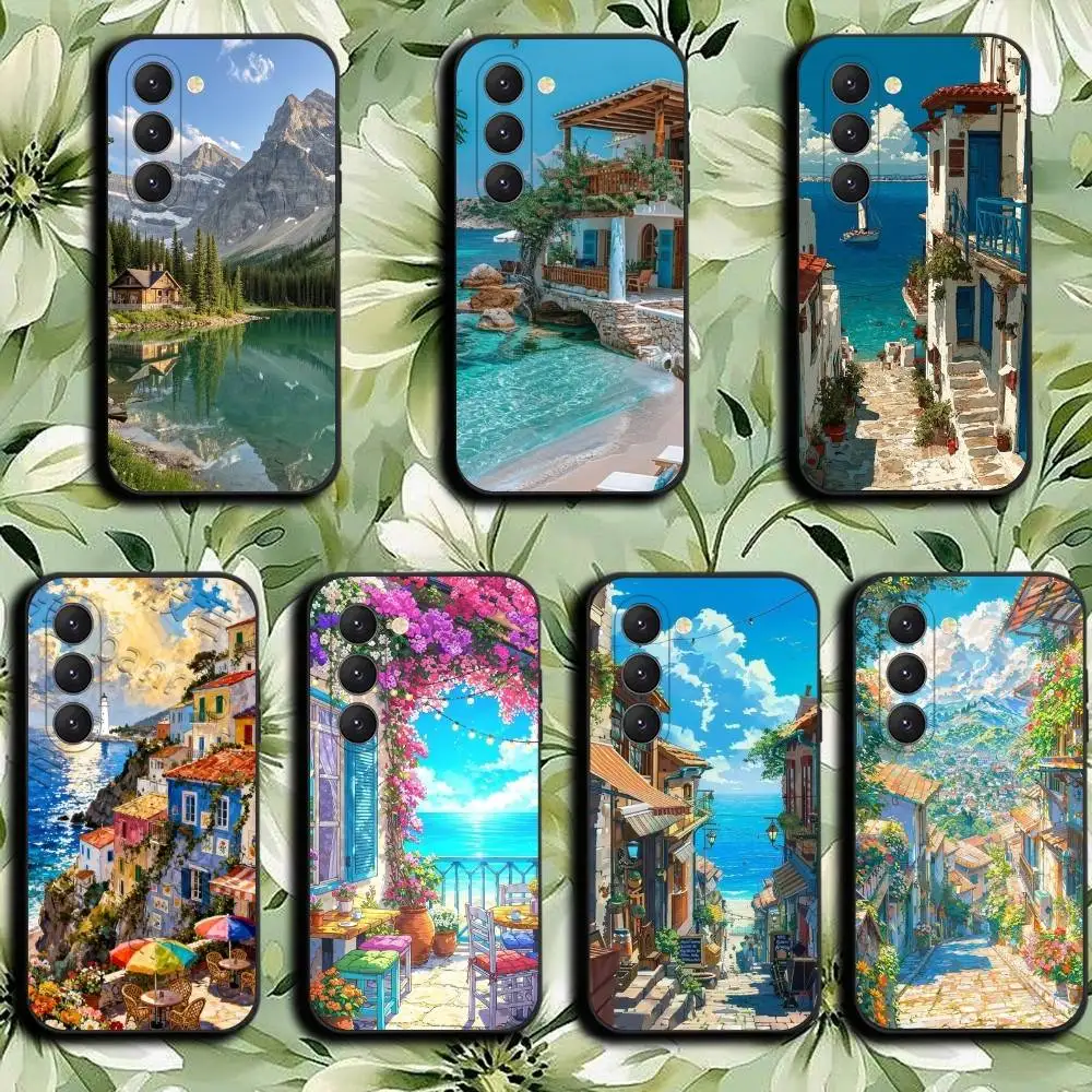 Starry Sky Phone Case For Samsung Galaxy A52 A42 A32 Black Cover A22 A12 A02S A72 A73 A51 A41 A31 A21S A71 A40 A30S A20S