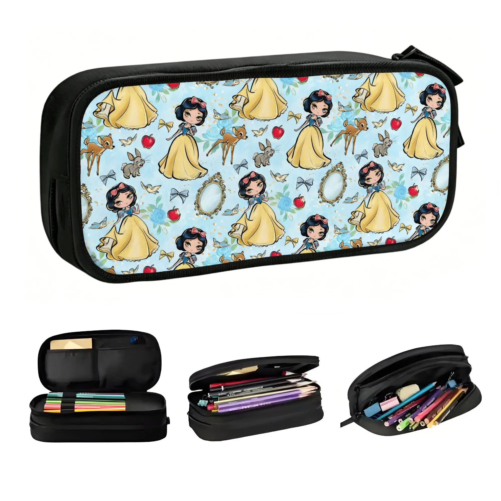 

Cute Seven Dwarfs Anime Pencil Cases for Women Men Big Capacity Cartoon Pencil Bag School Accessories
