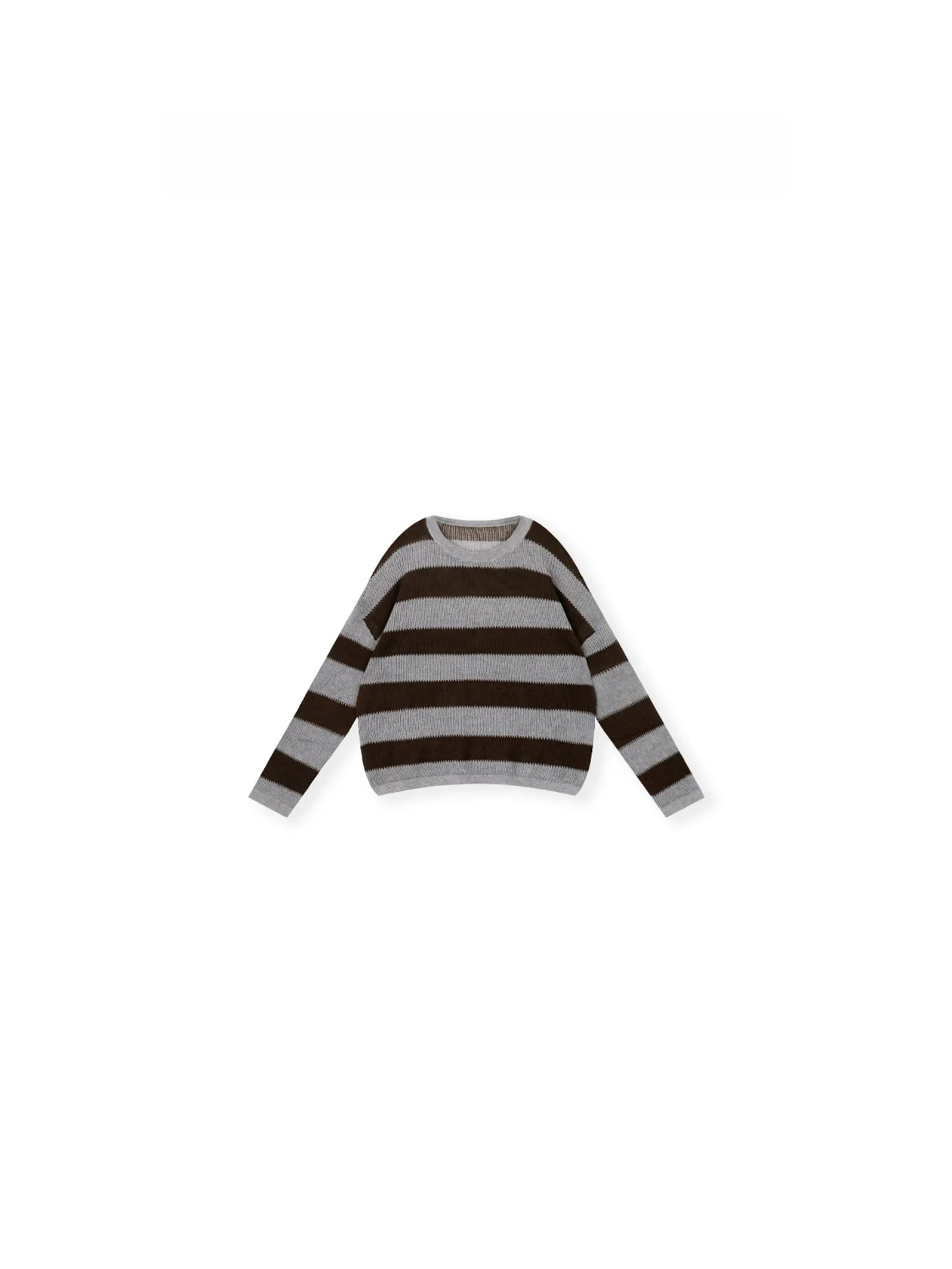 

Laid-back Style Summer New Vintage Stripes Color Block Knitted Cover up Top Women's Loose Fit Soft Breathable Long Sleeve rou...