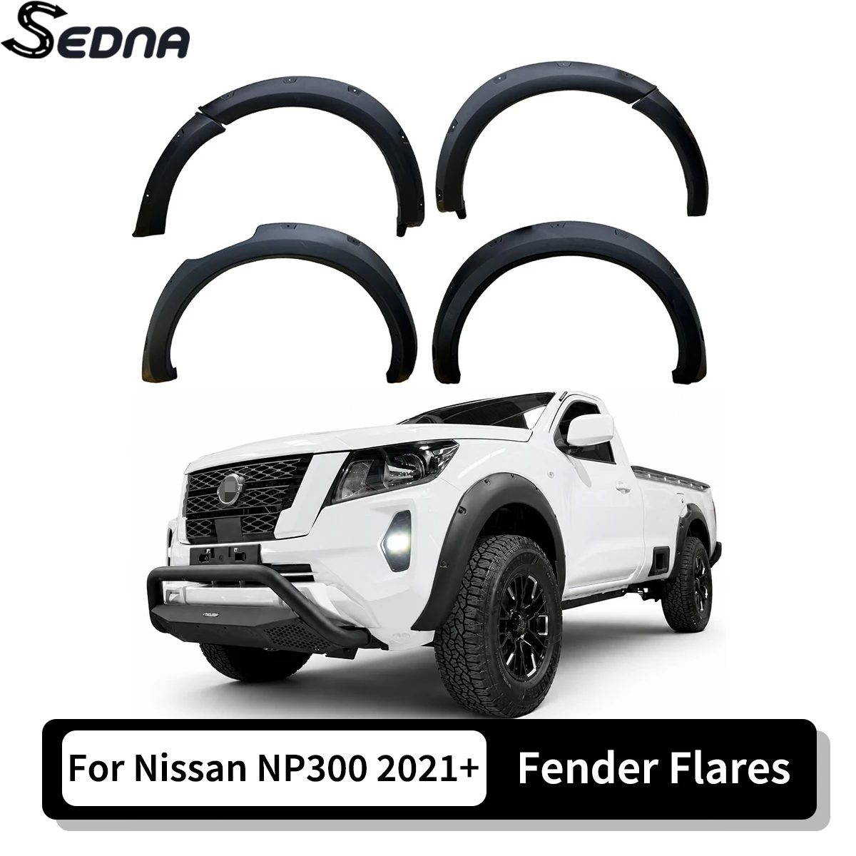 For Nissan NP300 Frontier D23 2021+ Facelift Fender Flares Wheel Arch Kit Pickup Truck Wide Body Trim Car Guard Accessories