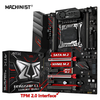 MACHINIST X99 Motherboard Support TPM2.0 Intel Xeon LGA 2011-3 CPU DDR4 Memory Four channel MR9A PRO MAX NVME/SATA M.2 USB3.0