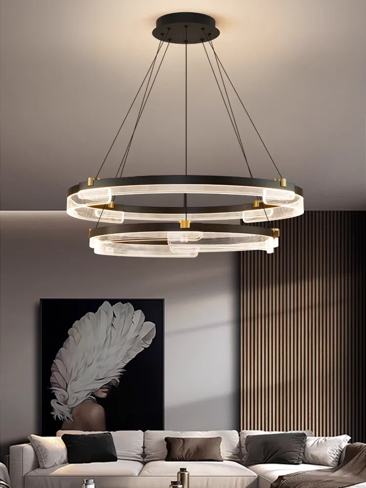 

Modern minimalist living room pendant light, LED elegant lighting, luxurious restaurant main light, new lighting fixtures