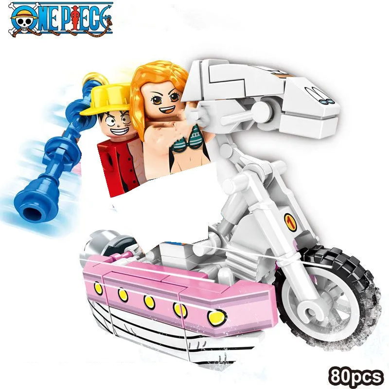 Classic One Cartoon Building Blocks Piece Chopper Educationa DIY Toy Lufy Zoro Sanji Anime Figures Brinquedos for Kids Gifts