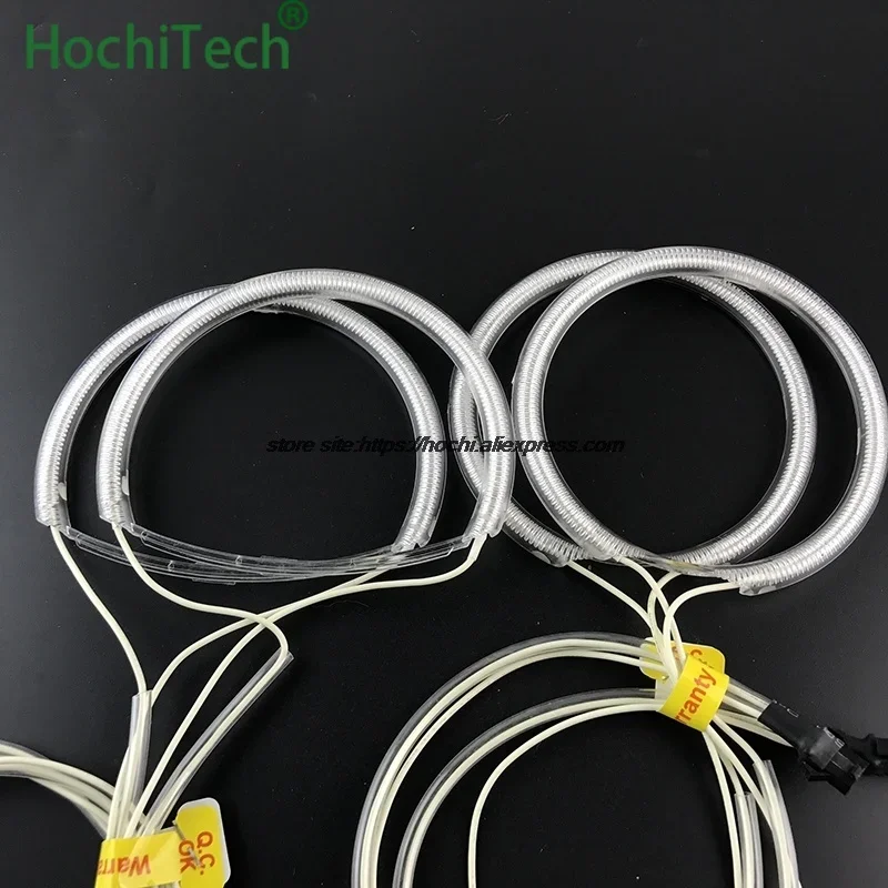 for Mazda 3 mazda3 2002-2007 car styling 4pcs White Headlight  Rings CCFL Angel Eyes Light Kit daytime light DRL