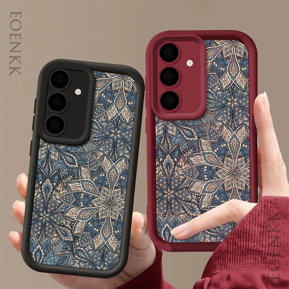 Retro Style Soft Silicone Phone Case For Samsung Galaxy S25 FE S22 S21 S23 S20 S24 Ultra FE A35 15 A25 A55 Note 20 Plus 5G Cover