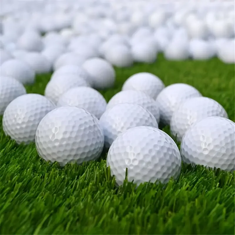 10pcs prática bolas de golfe branco verdadeiro vôo macio bola interna