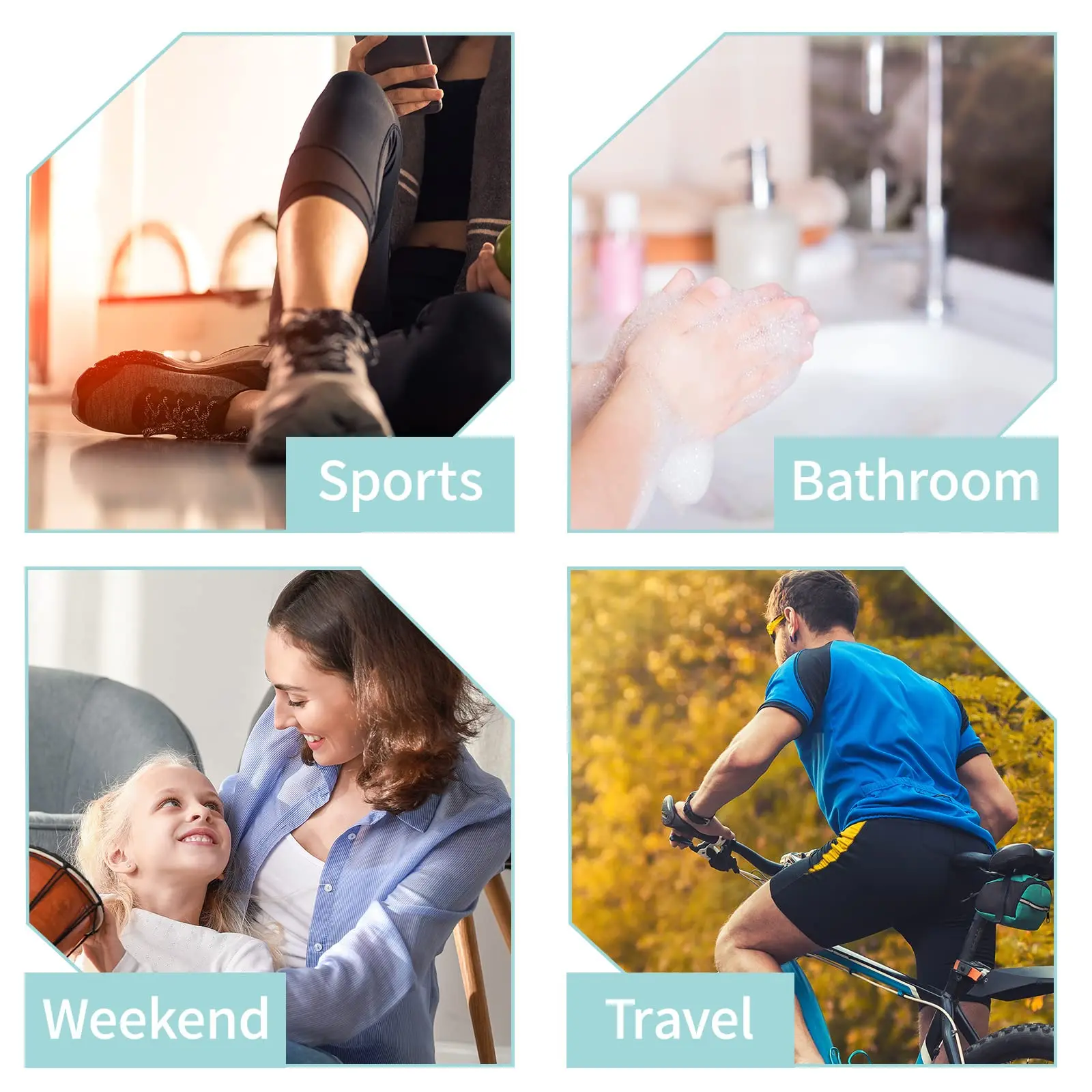 10 PCS Travel Bottles Empty 2oz , Plastic 60ML Cosmetic Container, TSA Amber Squeeze Bottle for Shampoo/ Conditioner/Shower Gel