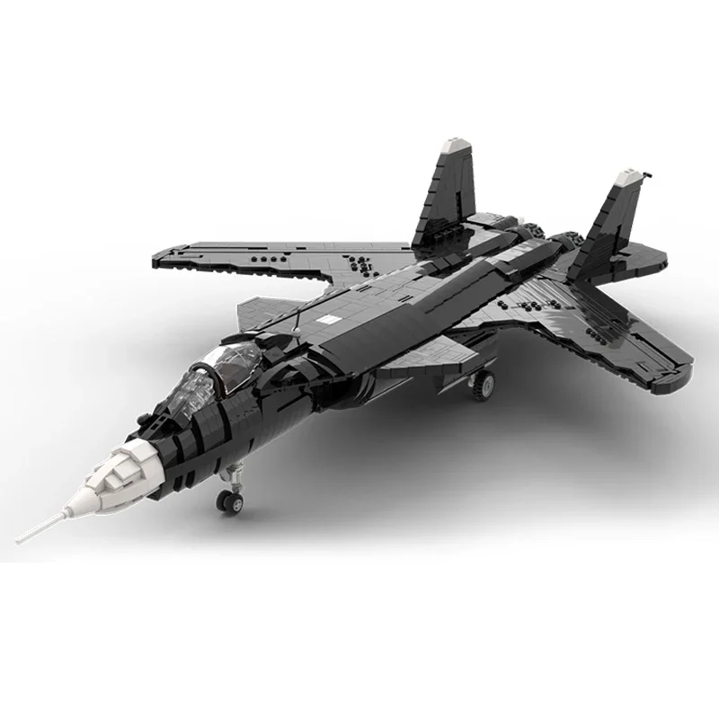 Moc Bouwstenen Militair Model SU-47 Russische Gevechtstechnologie Modulaire Blokken Geschenken Speelgoed Voor Kinderen Diy Sets Assemblage