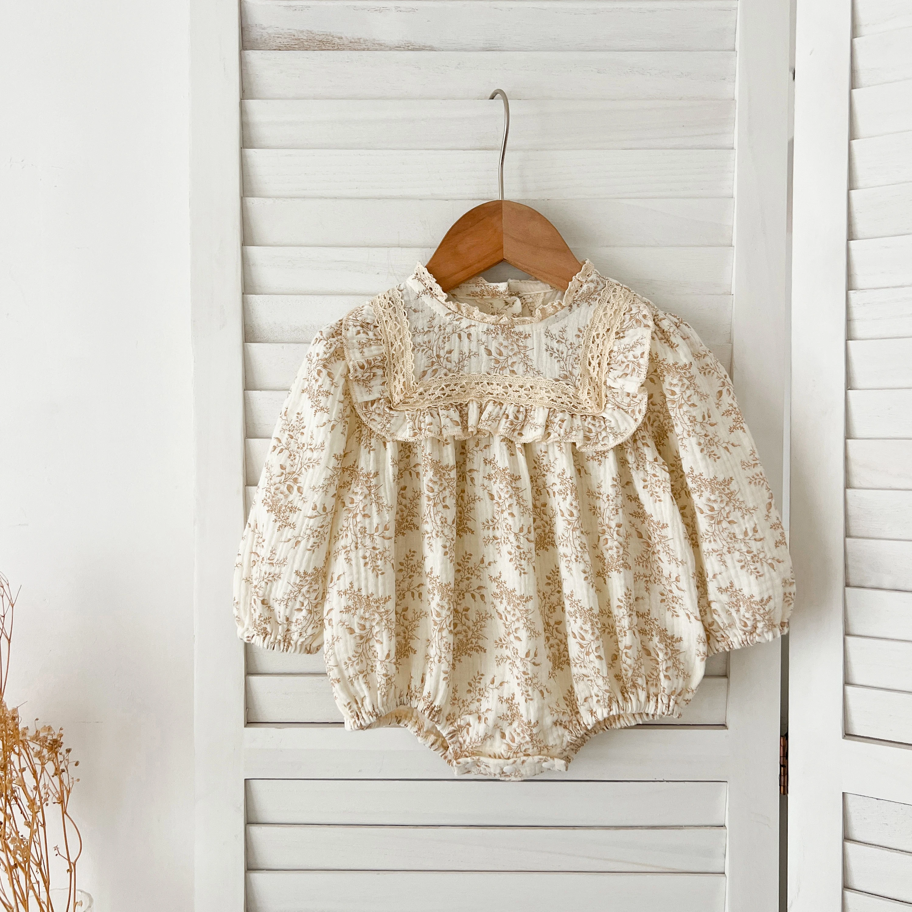 Neue Schwestern Kleid Infant Baby Mädchen Spitze Kragen Kleid Strampler Kinder Mädchen Vintage Blumen Prinzessin Kleid Familie Kleidung Strampler – Detail 36