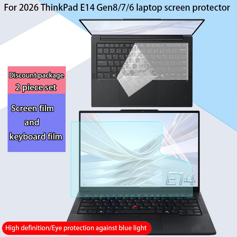 For 2026 ThinkPad E14 Gen 8/7/6 HD Screen Protector T14 L14 Gen 6/5 Laptop Anti-Reflective Privacy Protective Film Keyboard Film