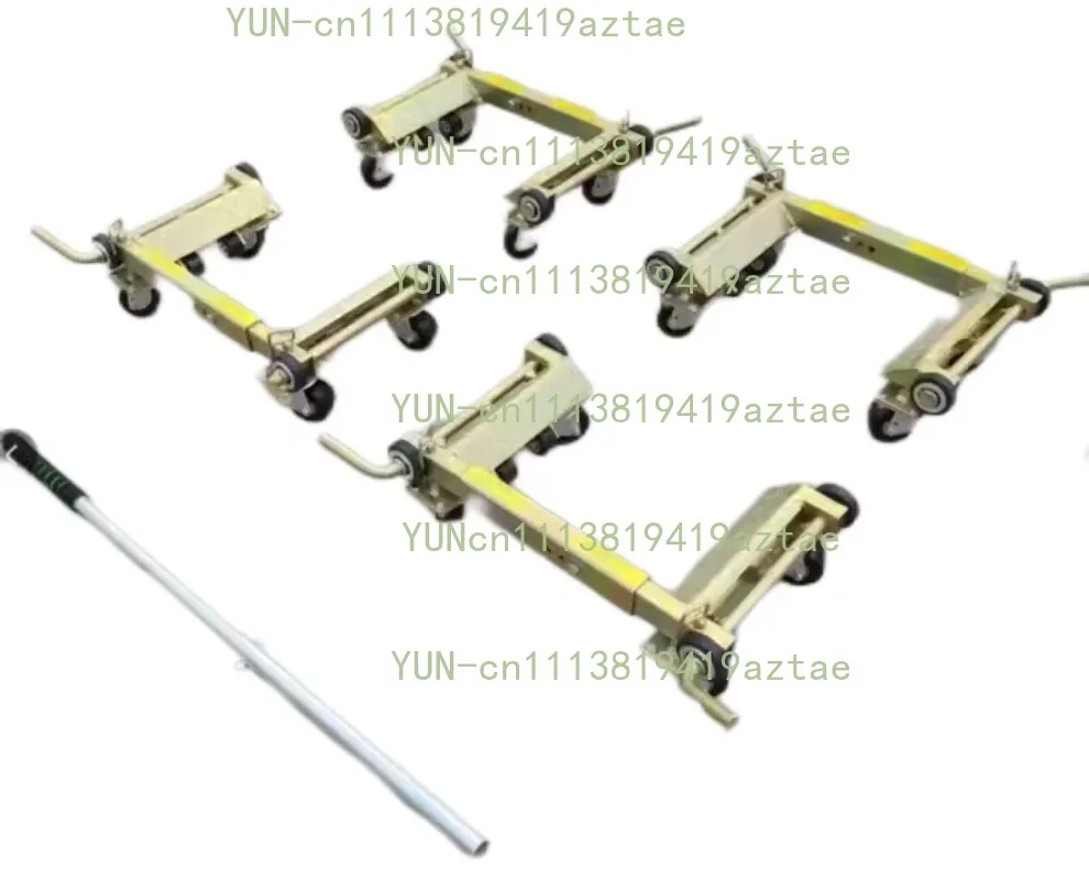 4 PCS For 1Set Auxiliary Wheel Lever Positioning Vehicle Wheel Dolly Jack 4 Vehicle Lever Positioning Wheel Dolly For Car Tire