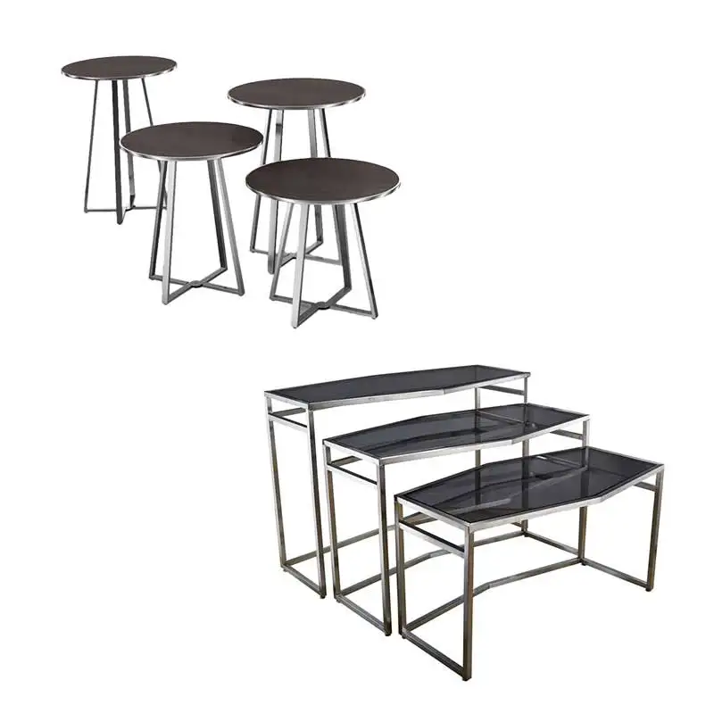 

High Quality Factory Support Customized Stainless Steel Acrylic Sheet Buffet Table For Home Table Mariage Buffet