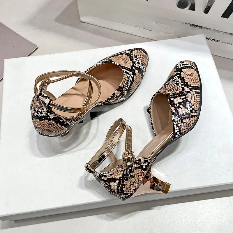 Women's Glitter Slingback High Heels Fashionable Ankle Strap Sandals Wedding and Party Dress Shoes Tacones De Puntera Puntiaguda