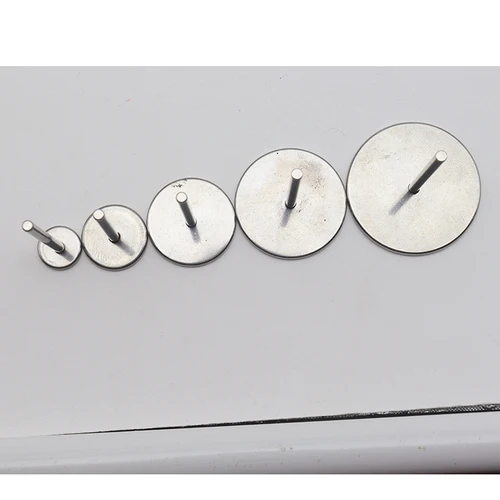 Imagen 2 del producto ¡Nuevo! Disco de papel de lija de acero inoxidable, disco de Metal redondo de 3/32 "", accesorios de brocas para uñas de 10mm,15mm, 20mm,25mm,,30mm 35mm