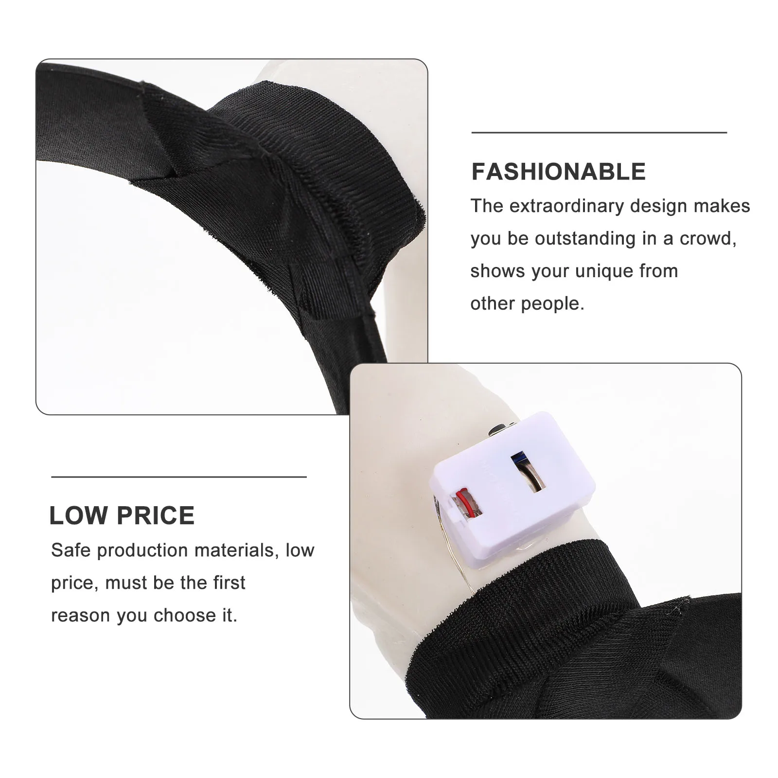 

1 шт., светящаяся повязка на голову с рогом на Хэллоуин, белая креативная повязка для волос на Хэллоуин, головной убор с рогом, украшение для фестиваля призраков