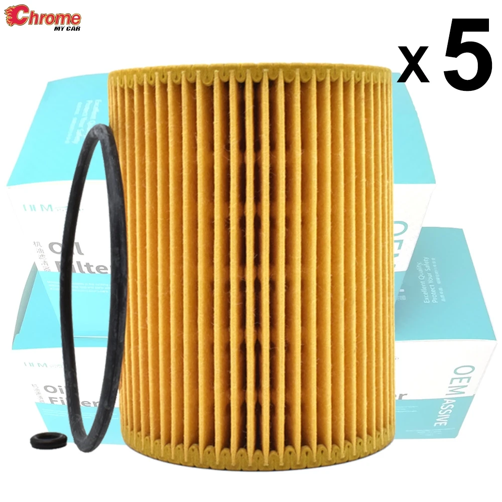 Five(5) Oil Filters 6421800009 For Mercedes-Benz E-Class CLK Convertible W204 W213 S213 C292 X166 V222 C219 Sprinter 3-t Box