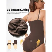 Women's Sexy Shapewear Seamless Slimming Butt Lifter Full Body Shaper Smooth Out Bodysuit Open Crotch High Elastic Body Suits 4