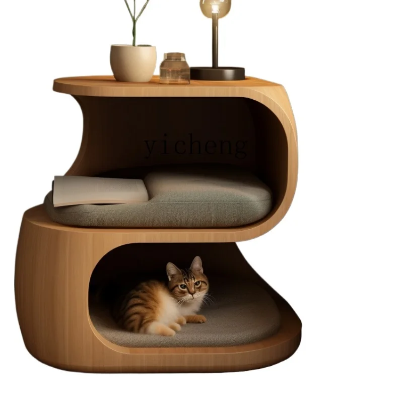 

Tqh Coffee Table Bedside Array Cabinet Warm Semi-Enclosed Cat House Cat and Dog Nest Pet Shared Home