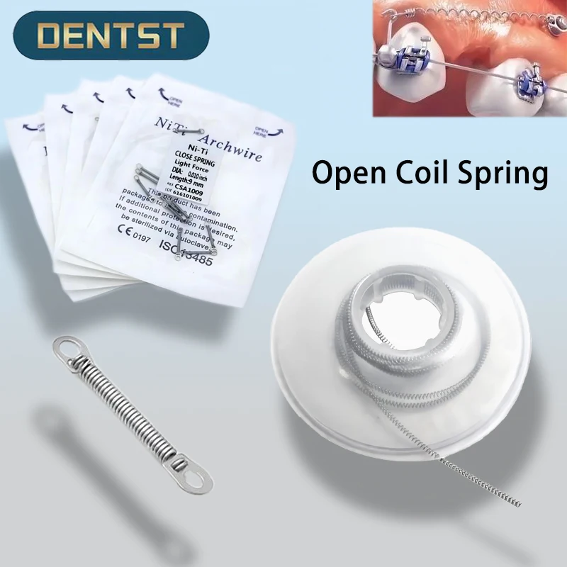 Dental Orthodontic Open Coil Spring For Dentist Orthodontic Brackets Braces 3 Feet(914mm)&Niti Close Spring 0.012x6mm 0.010x6mm