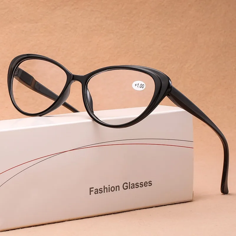 Fashion Cat Eye Women Reading Glasses Men Hyperopia Eyeglasses Computer Presbyopia Diopter +1.0+1.5+2.0+2.5+3.0+3.5+4.0