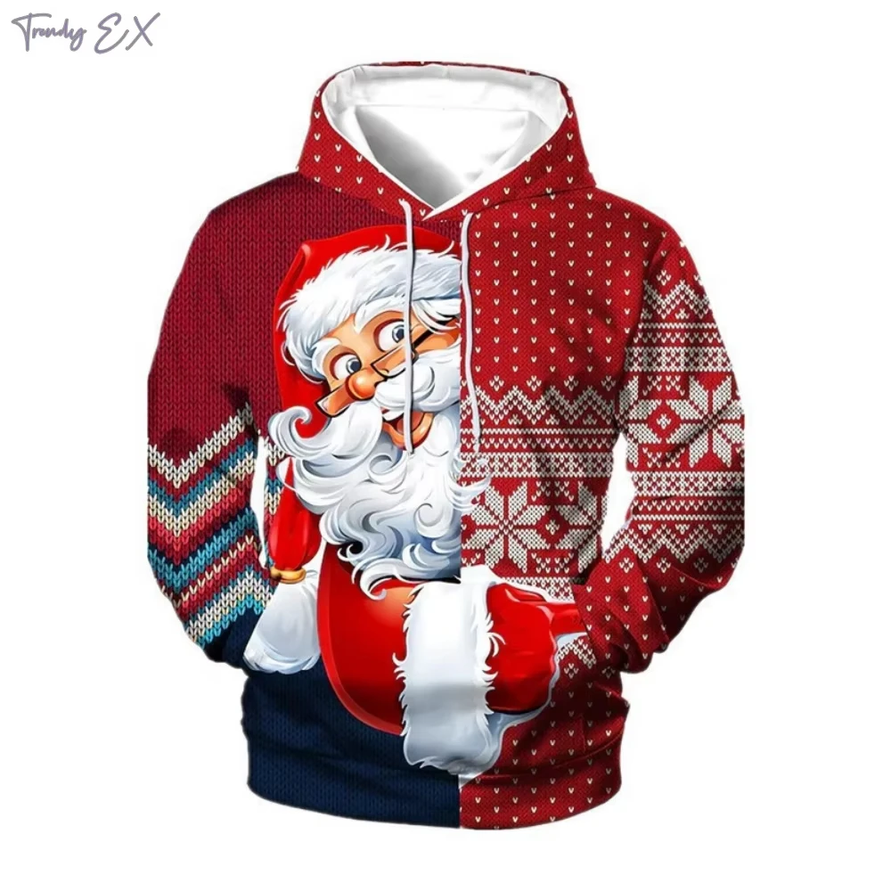 

Hot Sell Men Clothing 3D Printed Christmas Men hoodie Tops Oversized hoodie Men Streetwear hoodie Men Casual Hip Hop hoodie