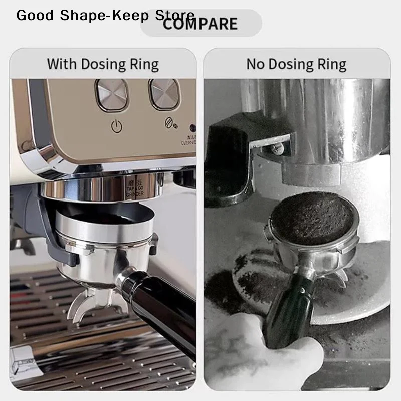 dailyAnti Spill Design Aluminum Alloy Espresso Dosing Ring With Easy Clean Feature Perfect For Home Coffee Making And Cafe Use